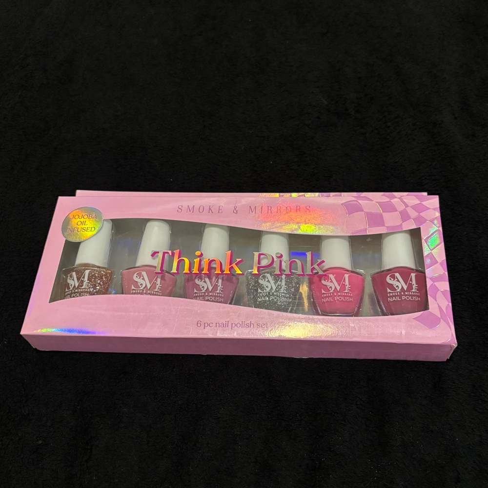 Smoke & Mirrors Think Pink Nail Polish Set